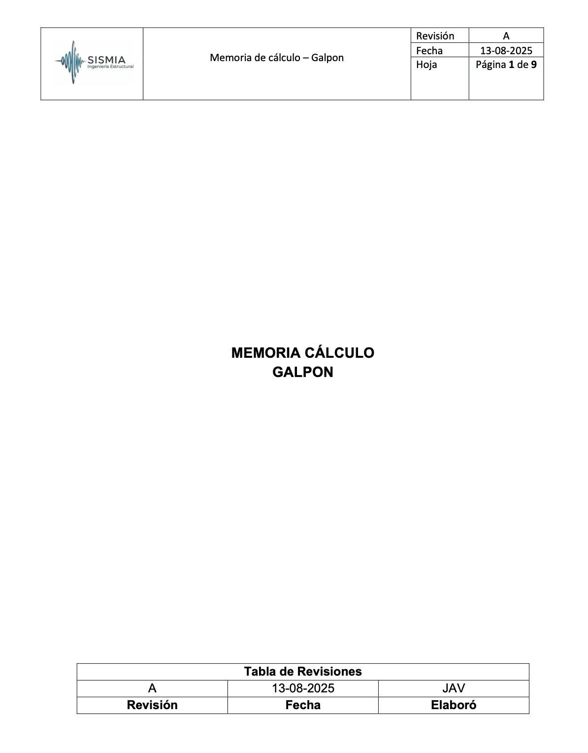 Memoria de cálculo estructural con planos y verificaciones bajo normativa chilena